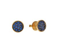 Earrings Chantecler Woman Paillettes in Yellow Gold Zaffiro 0.75 Ct 42316 - 42316